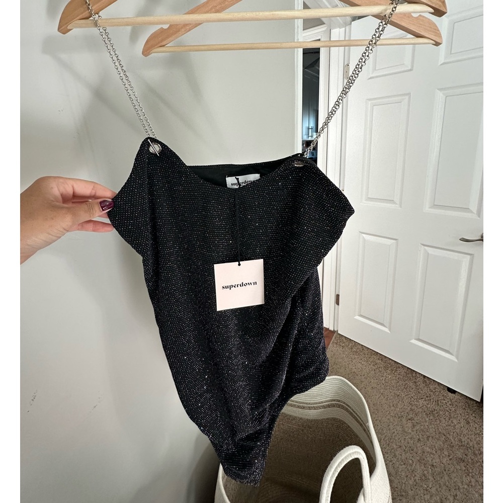 Sav Chain Strap Bodysuit - superdown
